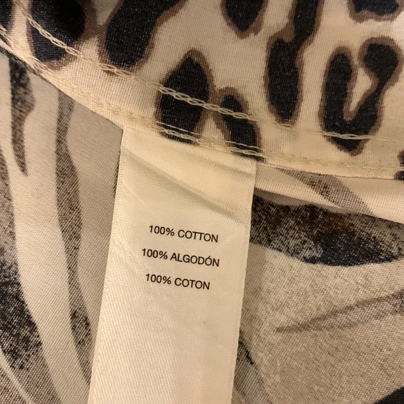 Chicos animal print shirt, size small - Picture 9 of 13